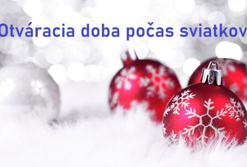 Otváracie hodiny počas sviatkov